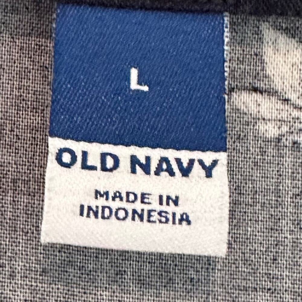 Old Navy V-Neck Mini Swing Dress, Navy Floral, Size Large - Picture 4 of 8